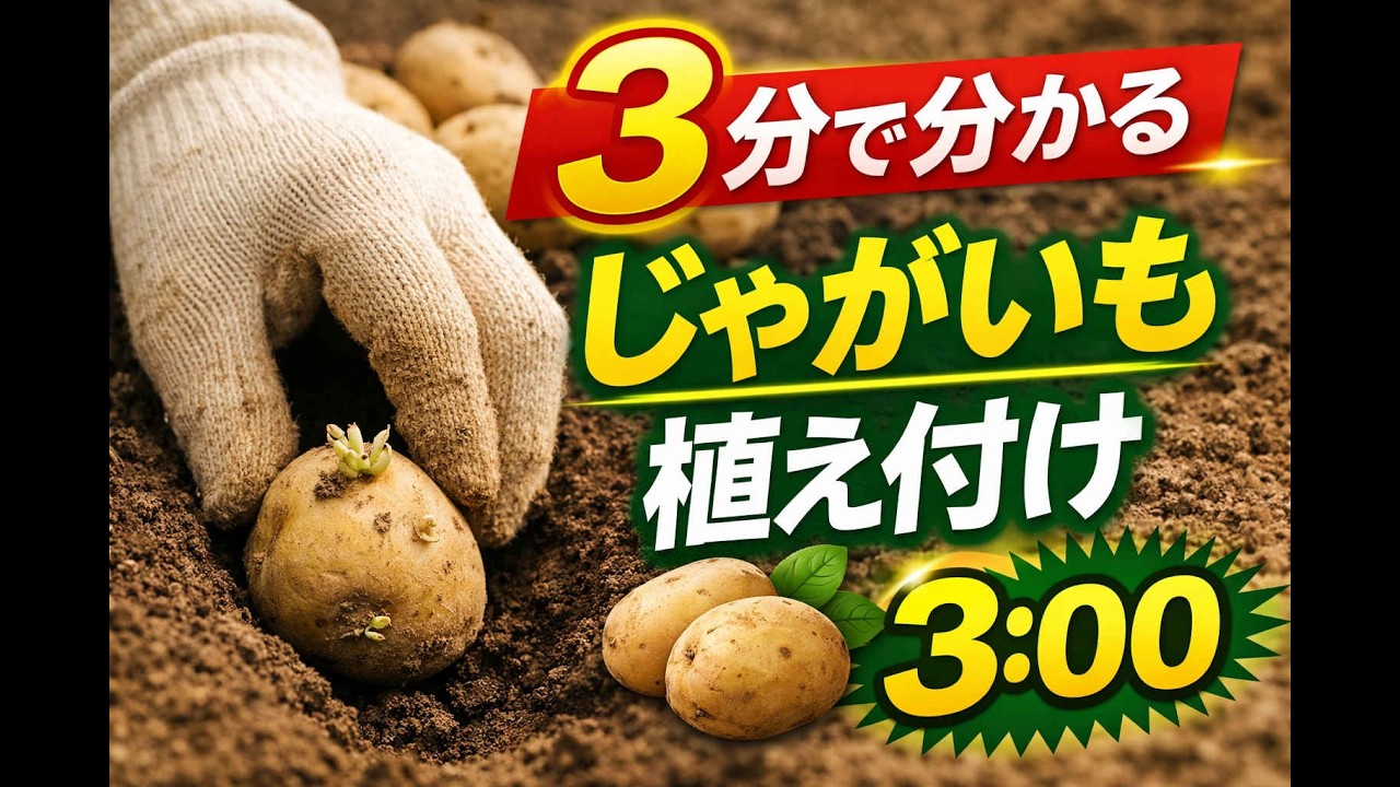 3分で分かる じゃがいも植え付け