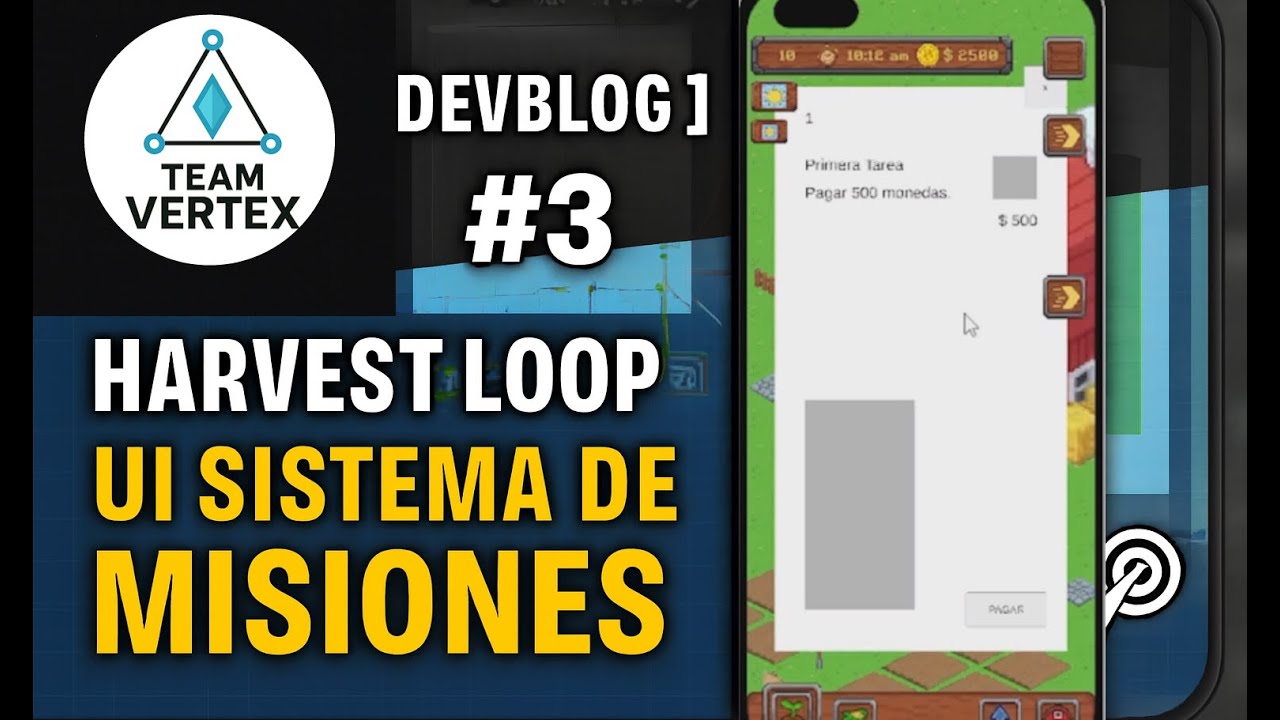 DEVBLOG #3 🌱 Harvest Loop – UI preliminar para el sistema de misiones 🖥️🎯