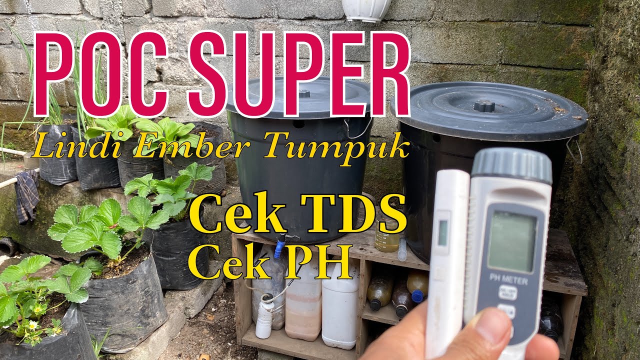 POC Super Lindi Ember Tumpuk, Cek TDS dan PH Larutan