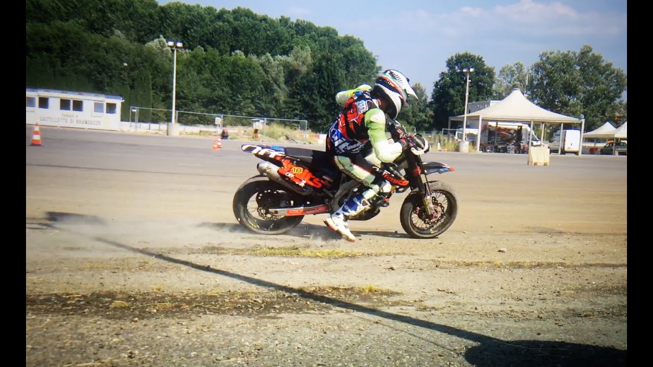 Gianni Borgiotti & his TM 660 on a dirt track 