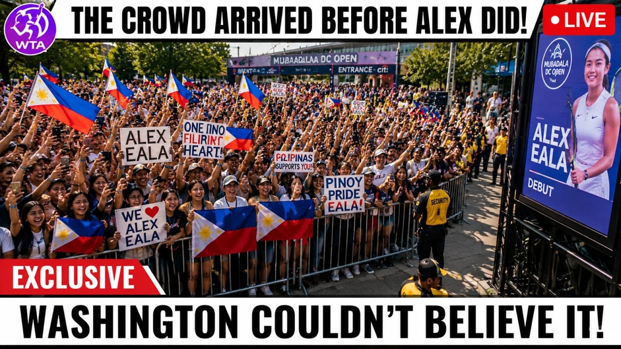 Washington DC Couldn't Believe The Filipino Crowd That Showed Up For Alex Eala's Debut!