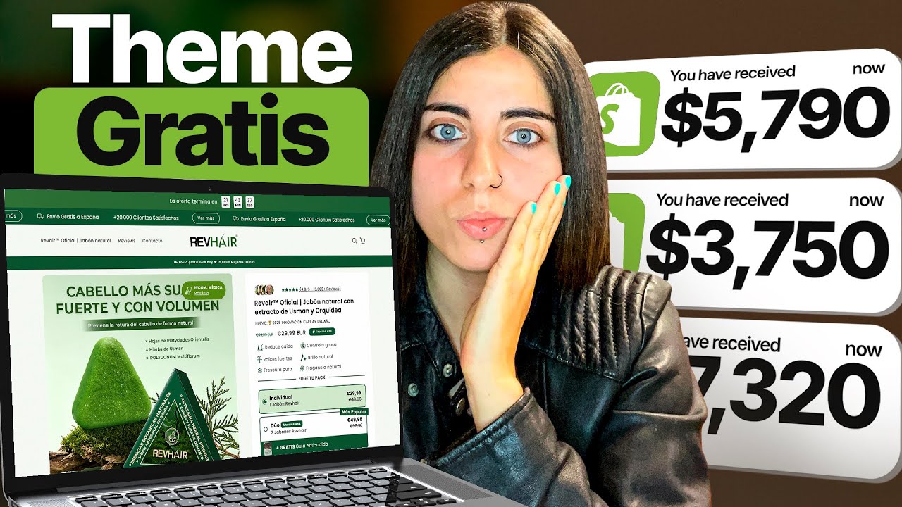 C&oacute;mo Crear una TIENDA Online en Shopify + Tema de REGALO