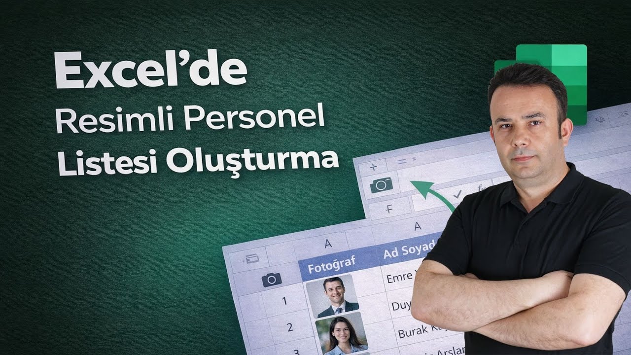 Excel’de Resimli Personel Listesi Oluşturalım.