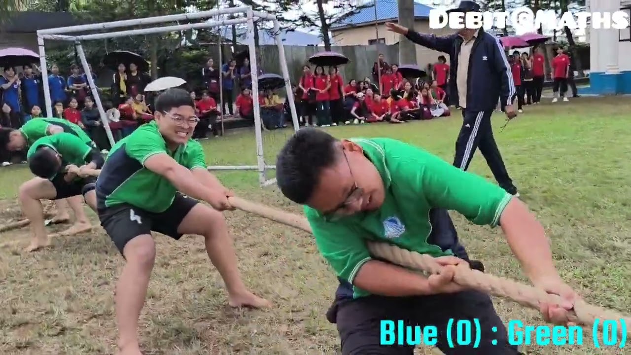 Tug of War Boys' - 1st Semifinal@Blue🏡(12A) Vs Green🏡(12B)@Annual Sports Meet - 2025@Herbert School