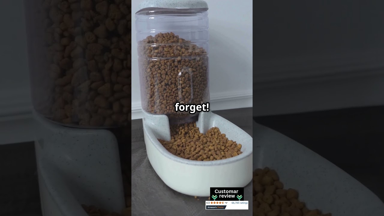 Hassle-Free Feeding with the Amazon Basics Gravity Pet Feeder! 🐶🐱🍽️