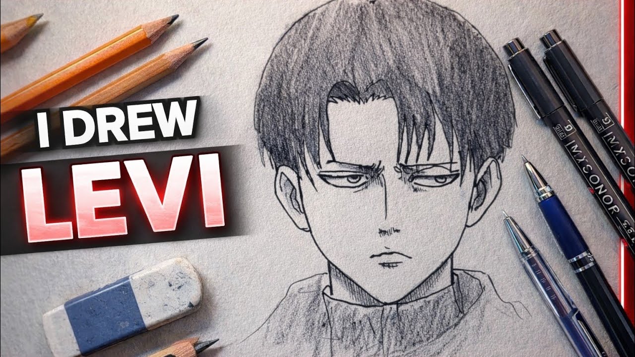 How to draw Levi Ackerman step by step || Levi drawing tutorial || Easy anime drawing