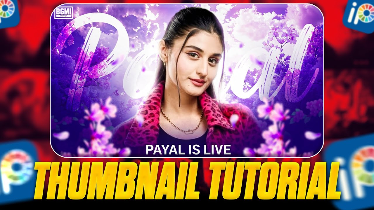 Make Thumbnail Like Payal Gaming in Mobile IBIS PAINT X Payal Gaming thumbnail Tutorial