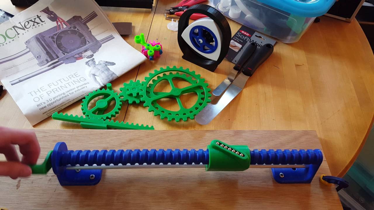 3D Printed Ball Screw