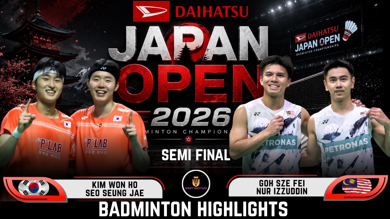 Ким/Со (Южная Корея) против Го Сэ Фей/Нур Иззуддин (Малайзия) | Japan Open 2026 по бадминтону