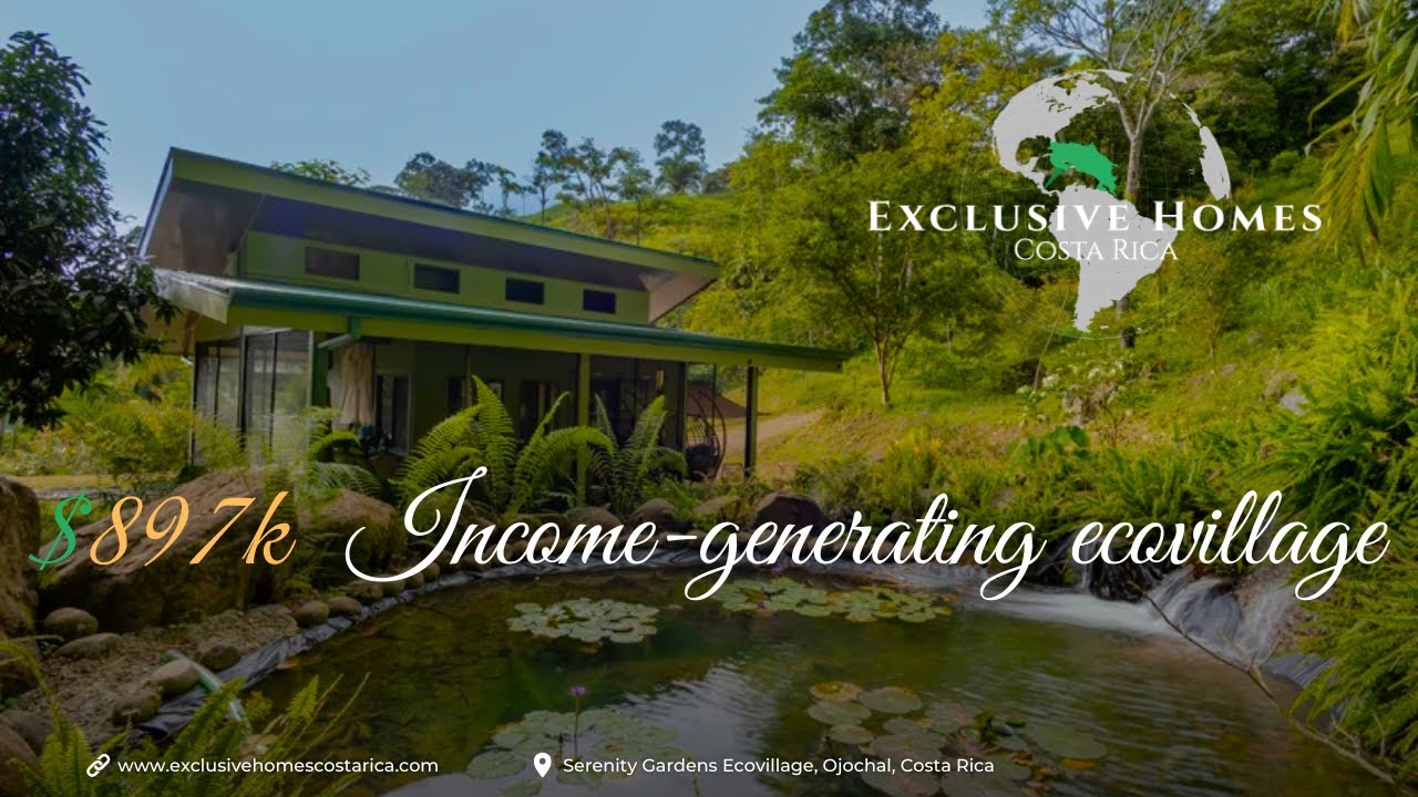 Serenity Gardens — 7.63-acre Self-Sustaining Ecovillage Estate in Ojochal | $897K #ojochal