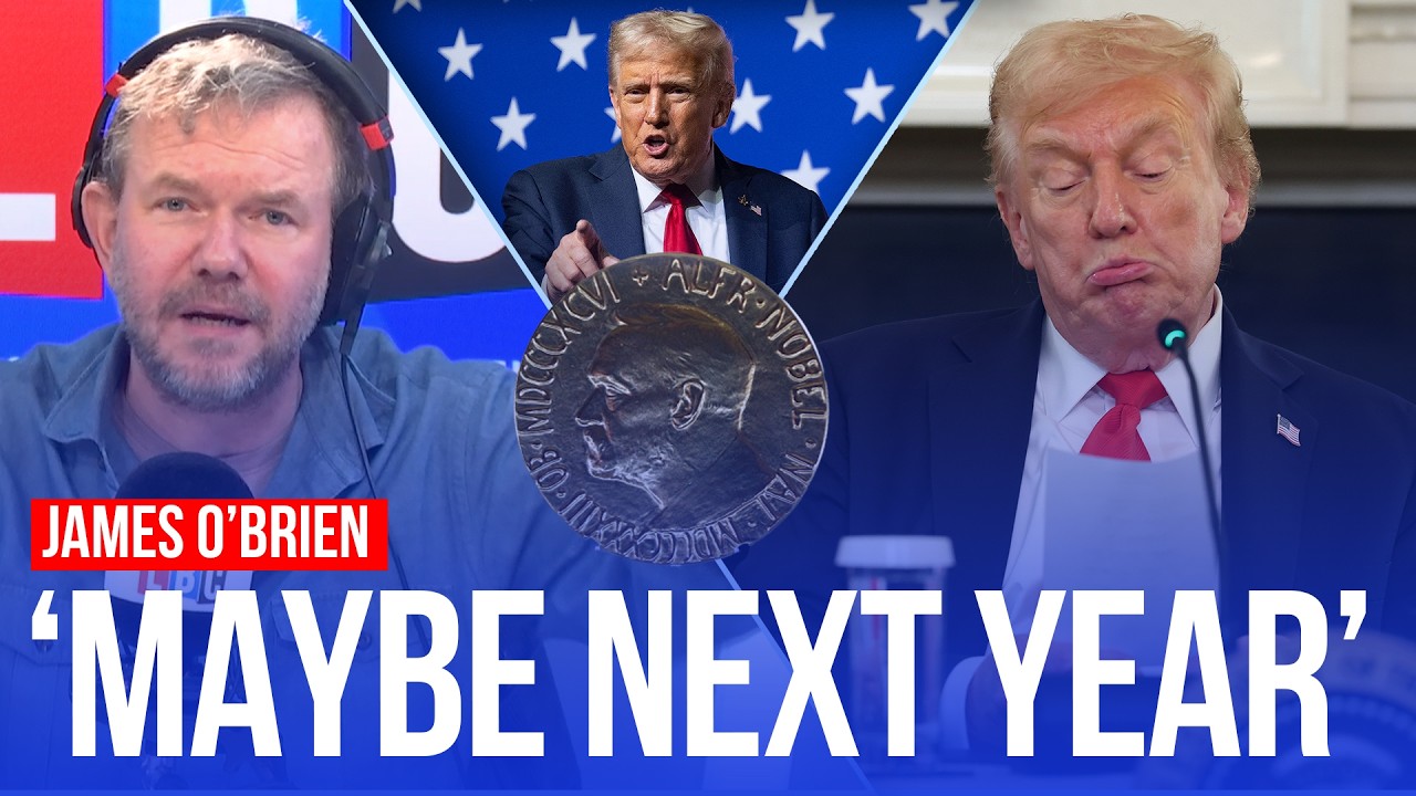 Trump didn't win the Nobel Peace Prize - what now? | James O'Brien