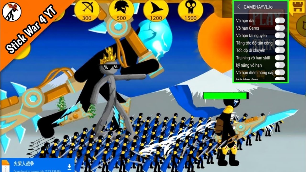 Мод-меню Stick War Legacy 2026: Всё разблокировано! (VIP 💎)