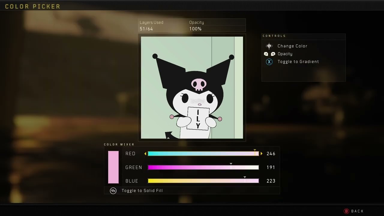 custom emblem: Kuromi ily