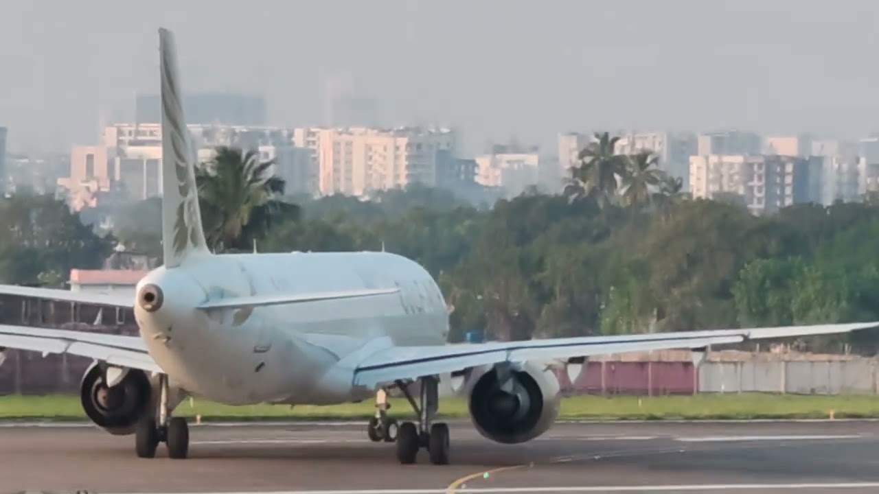 Mumbai Plane Spotting|Gulf Airways|Mumbai-Bahrain |Airbus A321|A321|CSMIA| #aviationdaily #airport