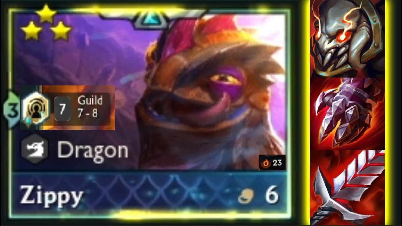 Zippy 3 Star ⭐️⭐️⭐️ ft 7 Guild SO OP Tft Set 7.5 Revival