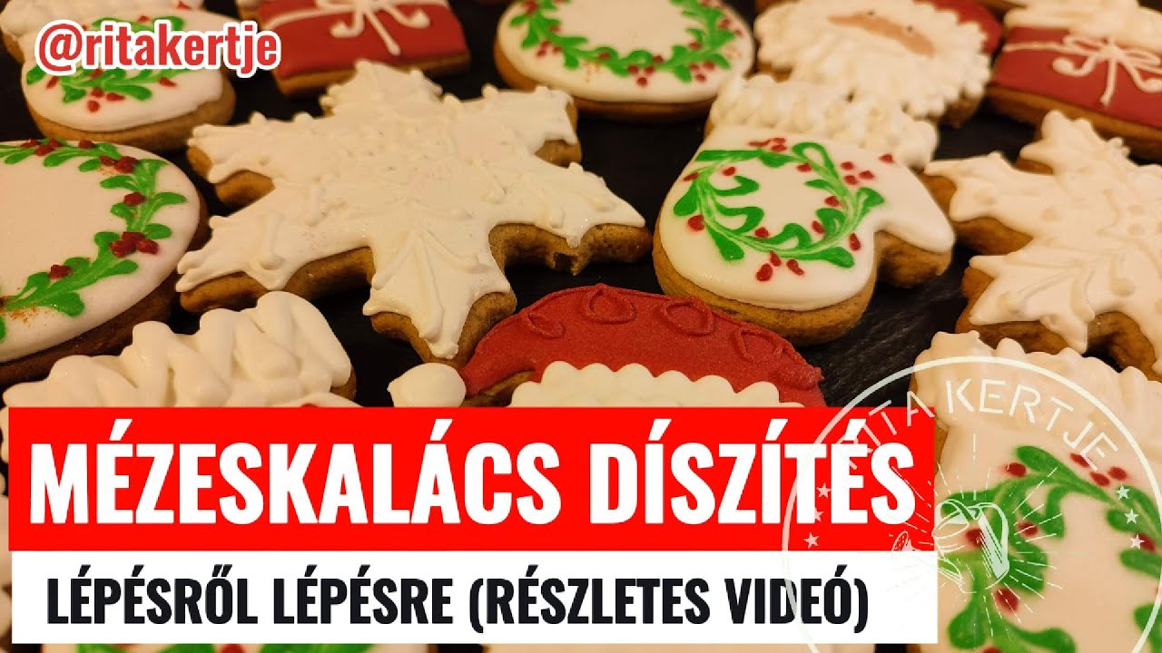 Mézeskalács díszítés lépésről lépésre