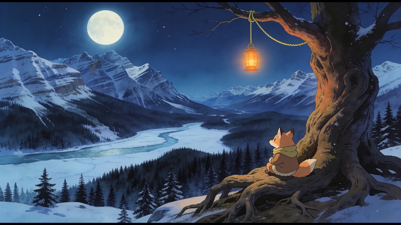 Watching the Frozen Valley | 2 Hours Soft Piano & Ambient Sleep Music