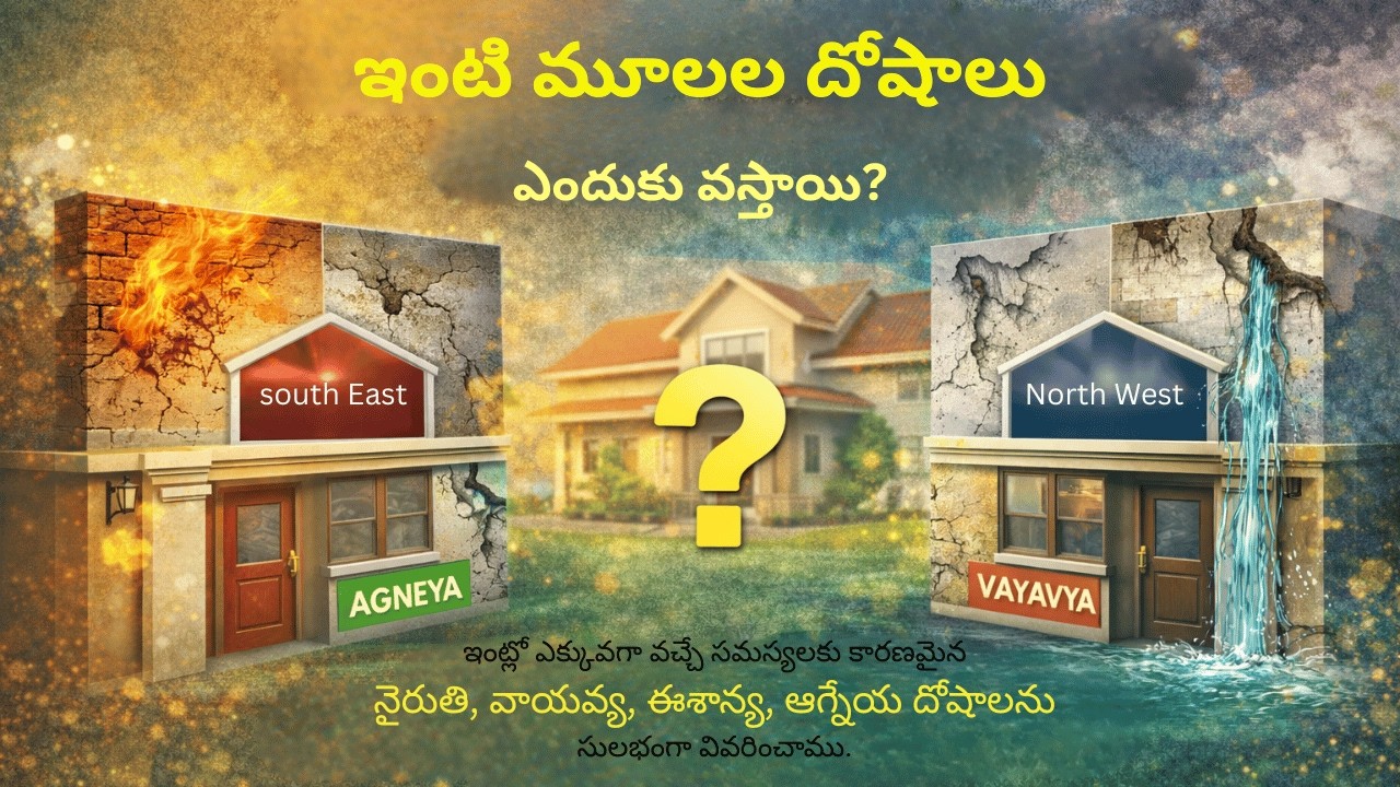 నైరుతి, వాయవ్య, ఈశాన్య, ఆగ్నేయ దోషాలు | ఇంట్లో సమస్యల కారణం