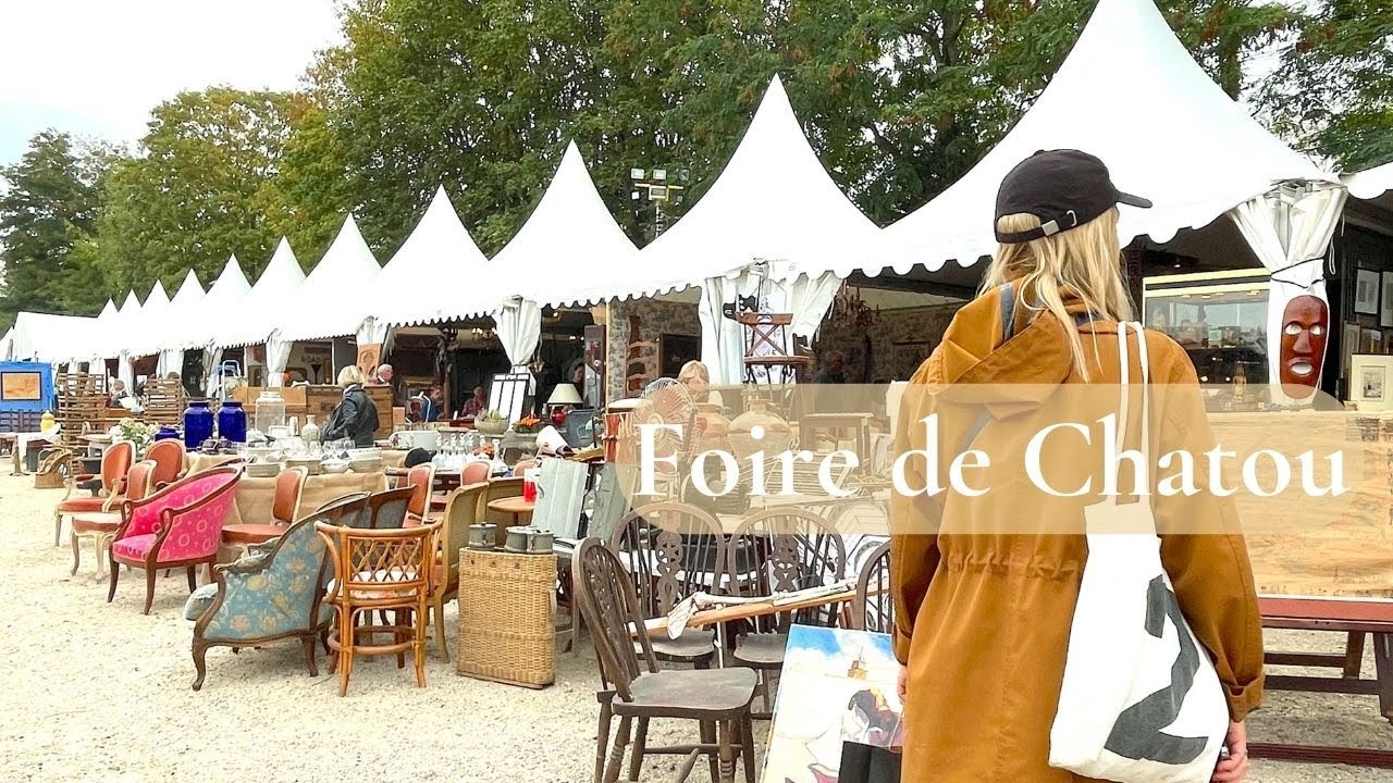 Сядьте на поезд из Парижа на антикварный рынок Foire de Chatou.