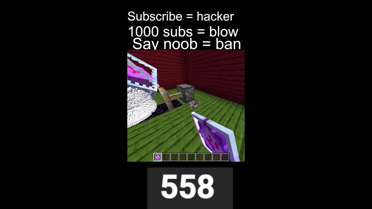 SUB = HACKER MINECRAFT LIVE