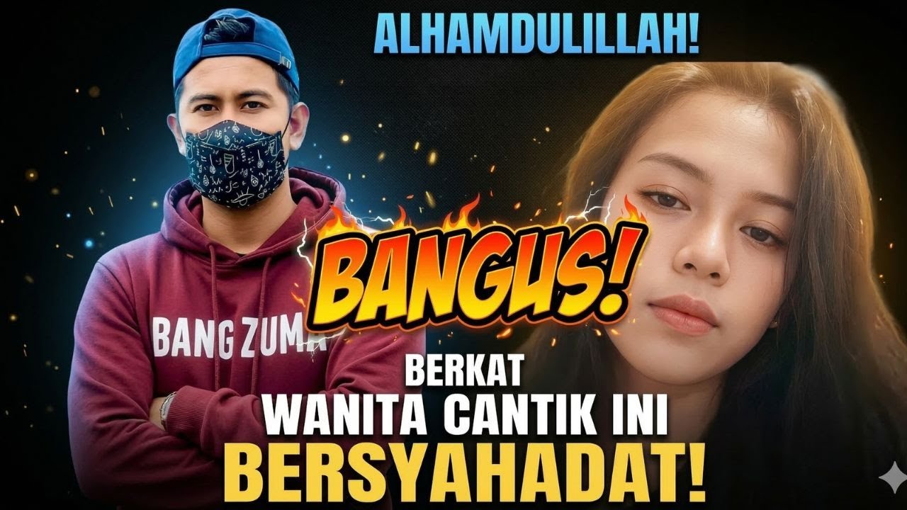 ALHAMDULILLAH BERKAT BANG ZUMA.WANITA INI BERSYAHADAT