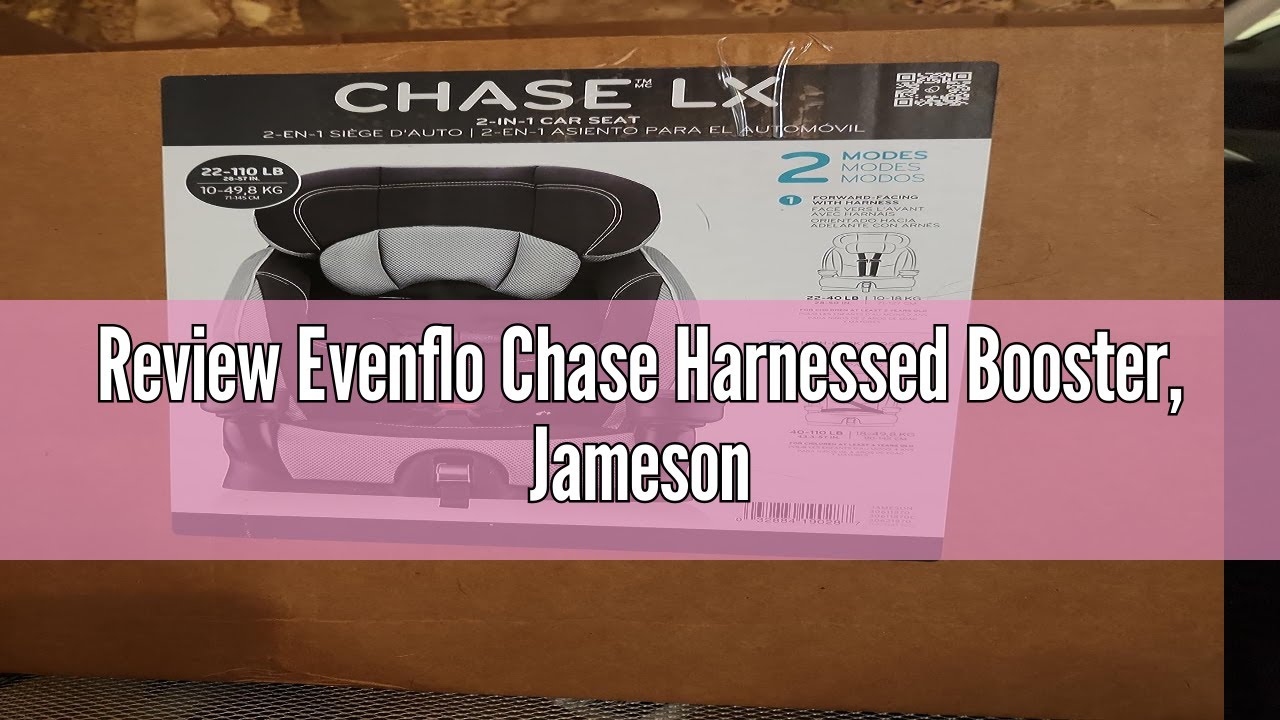 Review Evenflo Chase Harnessed Booster, Jameson