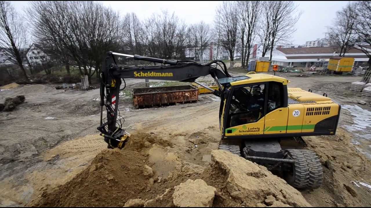Volvo EW 160 C mit Engcon Tiltrotator [HD]