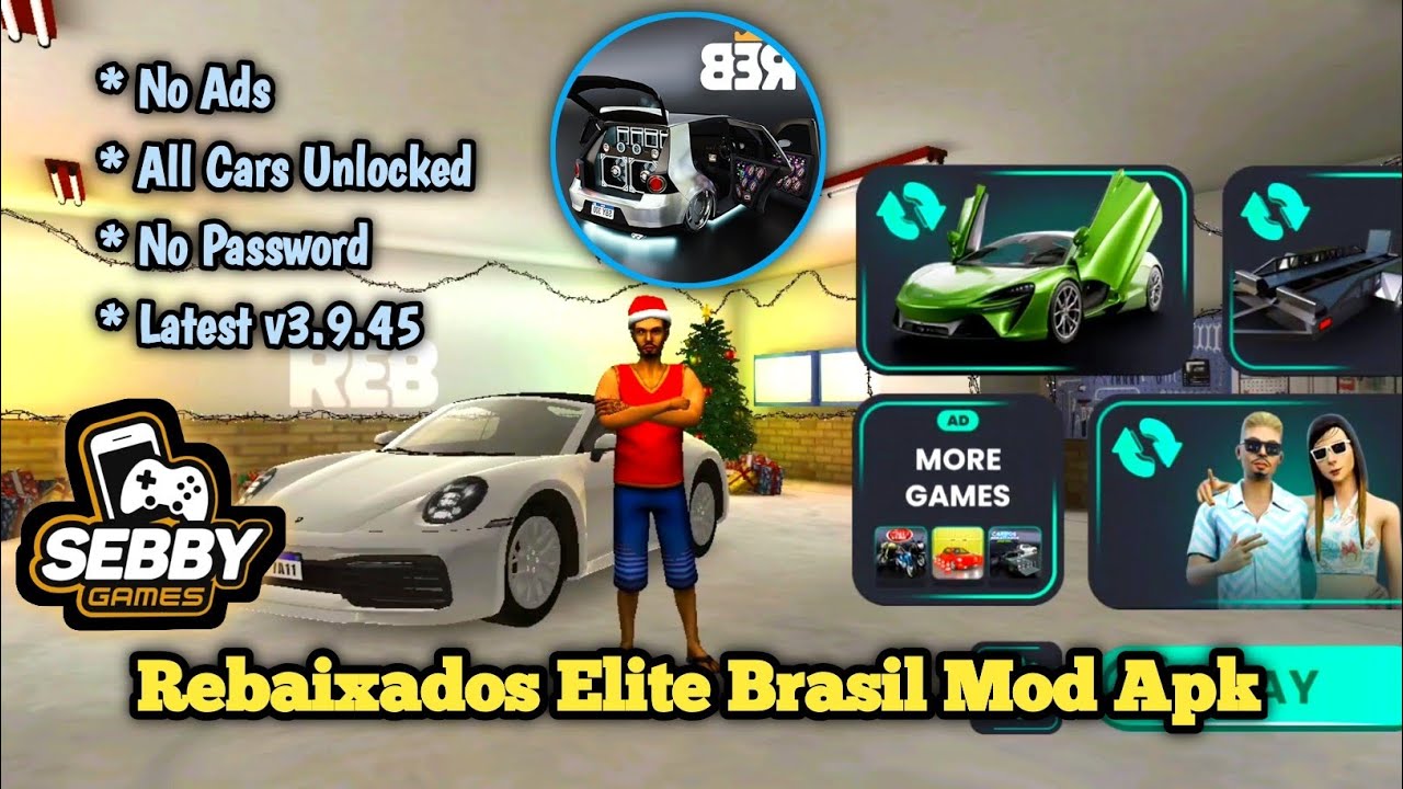 Rebaixados Elite Brasil Mod Apk | No Ads | All Cars Unlocked | Latest v3.9.45