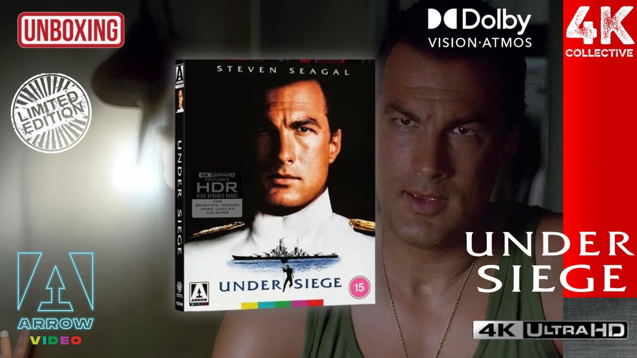 Under Siege Arrow Video 4K UltraHD Blu-Ray Limited Edition Unboxing