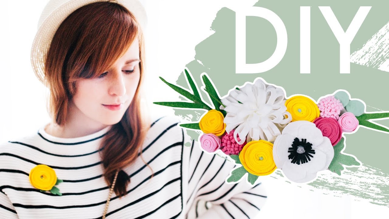3 DIYs Blüten & Blumen selber machen | Broschen und Haarschmuck