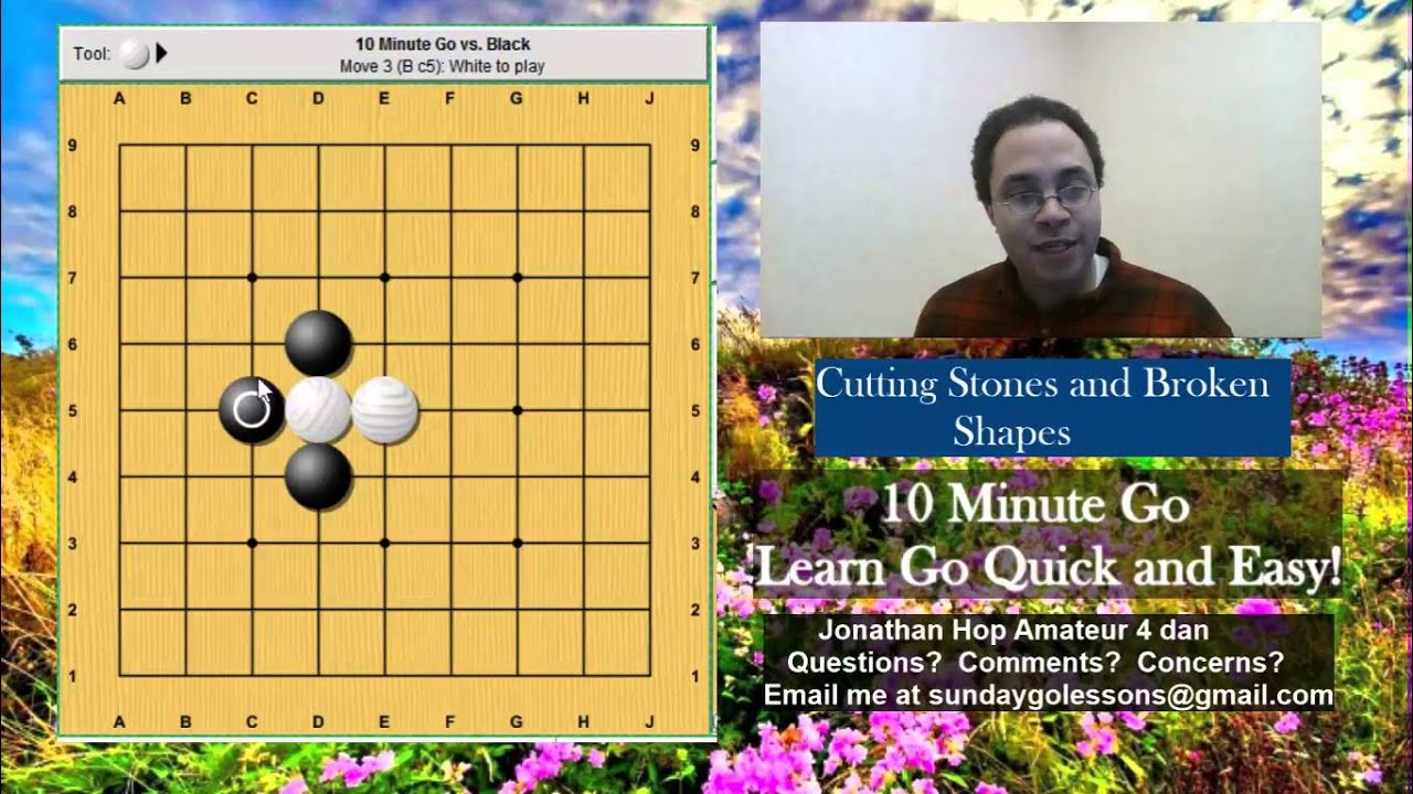 10 Minute GO - Beginner Series Done Quick - #8 Cutting Points and Broken Shapes