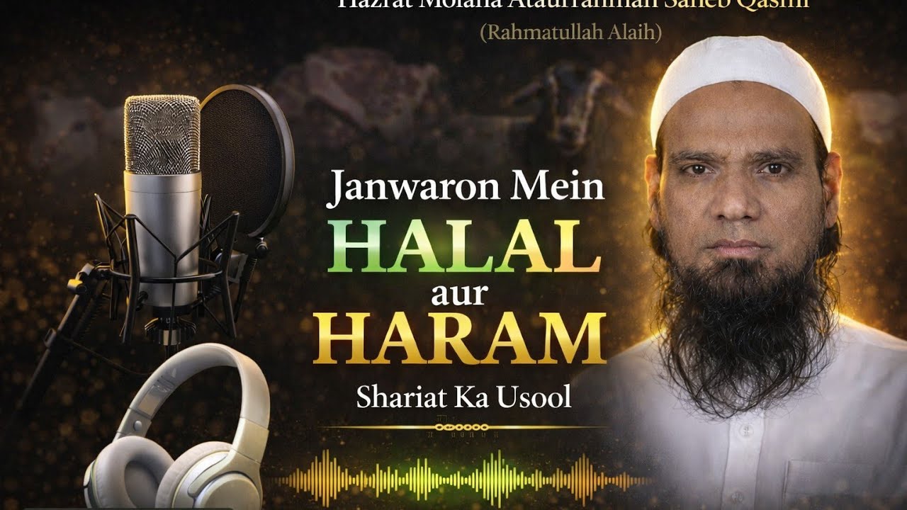 Halal aur Haram janwaro mein Shariat kay usoolHazrat Ataurrahman rahmatullah alai 