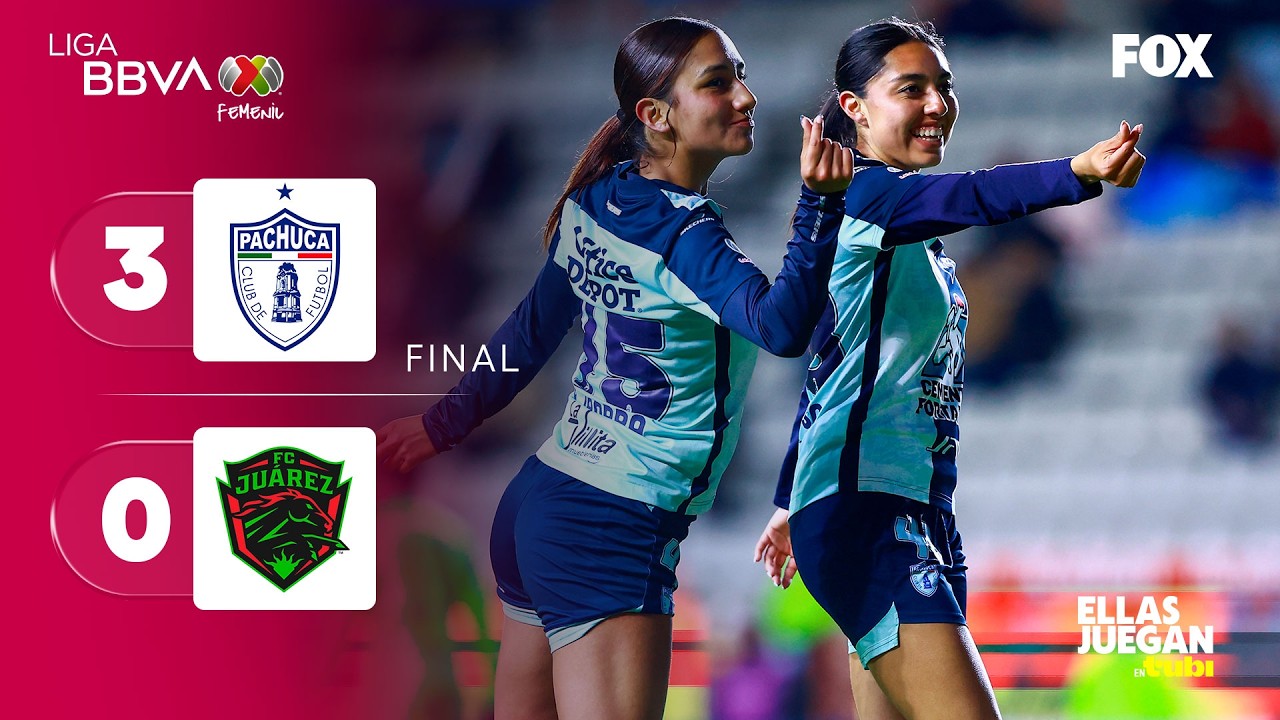 PACHUCA 3-0 JUÁREZ | RESUMEN | LIGA MX FEMENIL | JORNADA 10
