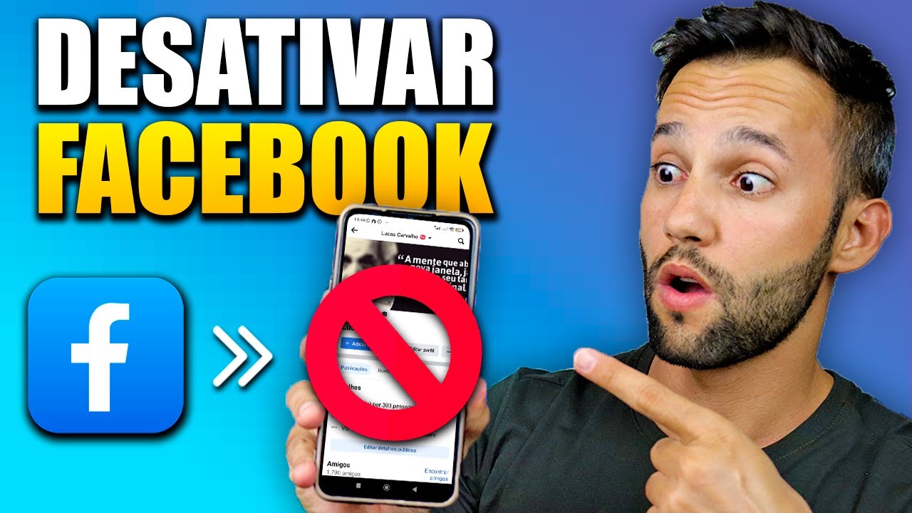DESATIVAR CONTA DO FACEBOOK TEMPORARIAMENTE