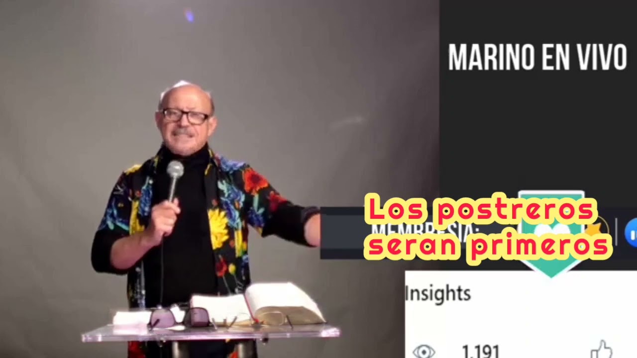 Stanislao Marino Tema : Los Postreros seran Primero