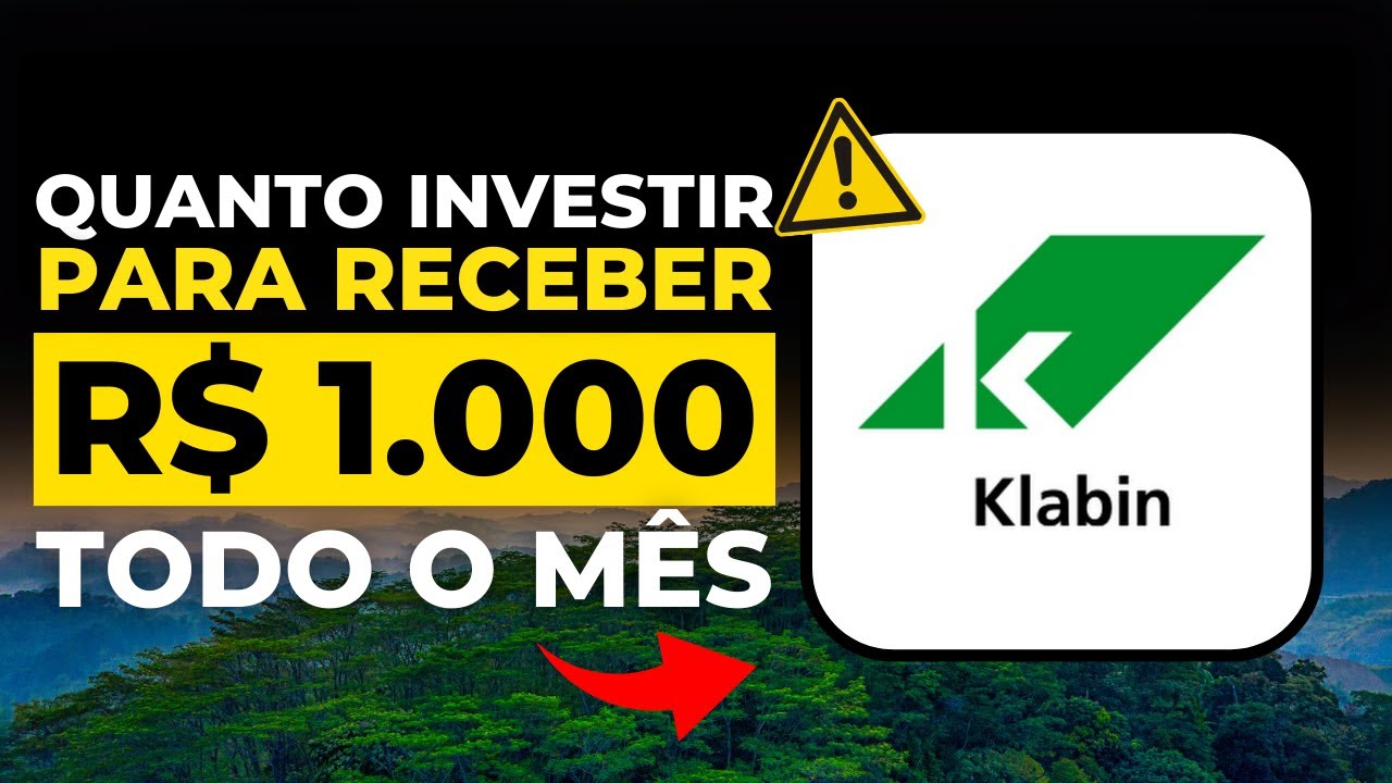 KLABIN : QUANTO INVESTIR PARA RECEBER R$ 1.000 NO MÊS? KLBN3 KLBN4 KLBN11