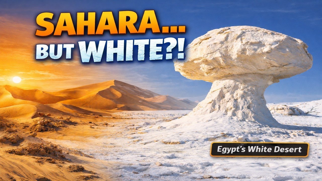 Sahara Turned White! Once a Sea 🌊➡️🏜️