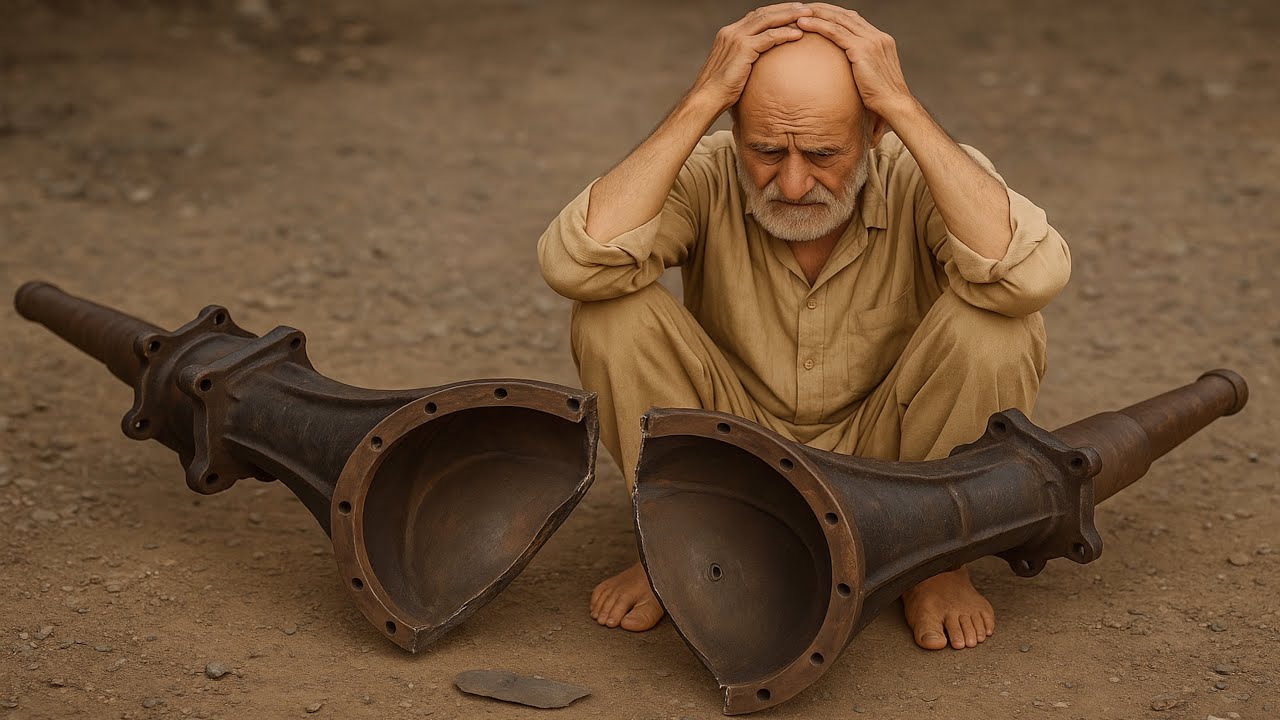 Truck Rear Axle Housing Broken in Half After Overload | Emergency Repair