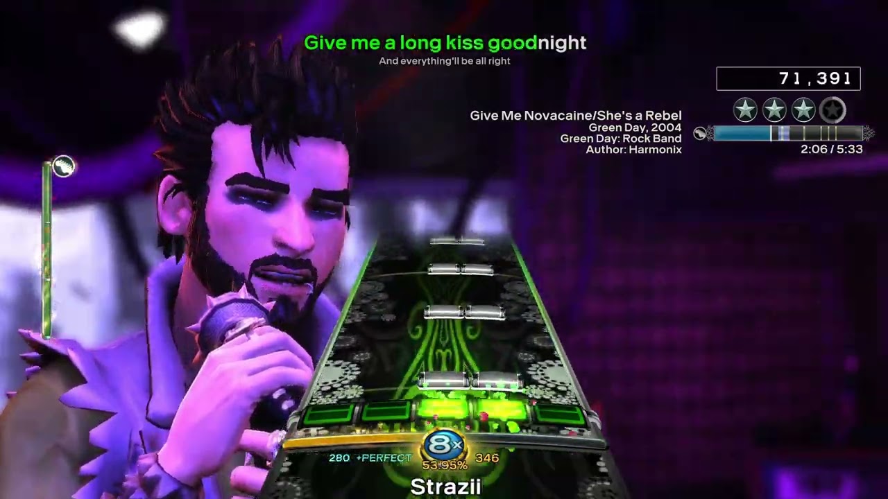 [RockBand 3 Deluxe] Green Day - Give Me Novacaine/She's a Rebel [Guitar FC]