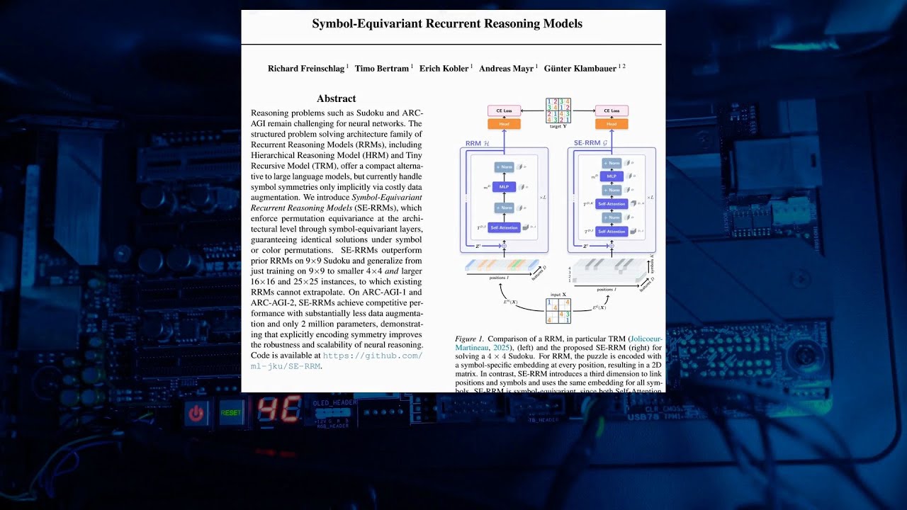 Symbol-Equivariant Recurrent Reasoning Models (Mar 2026)
