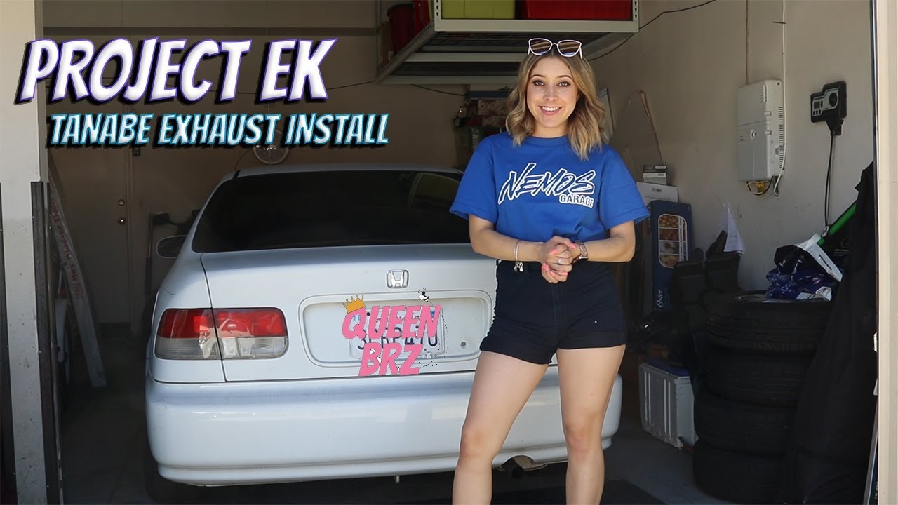 Honda Civic EK Coupe: Установка выхлопной системы Tanabe Touring Medallion