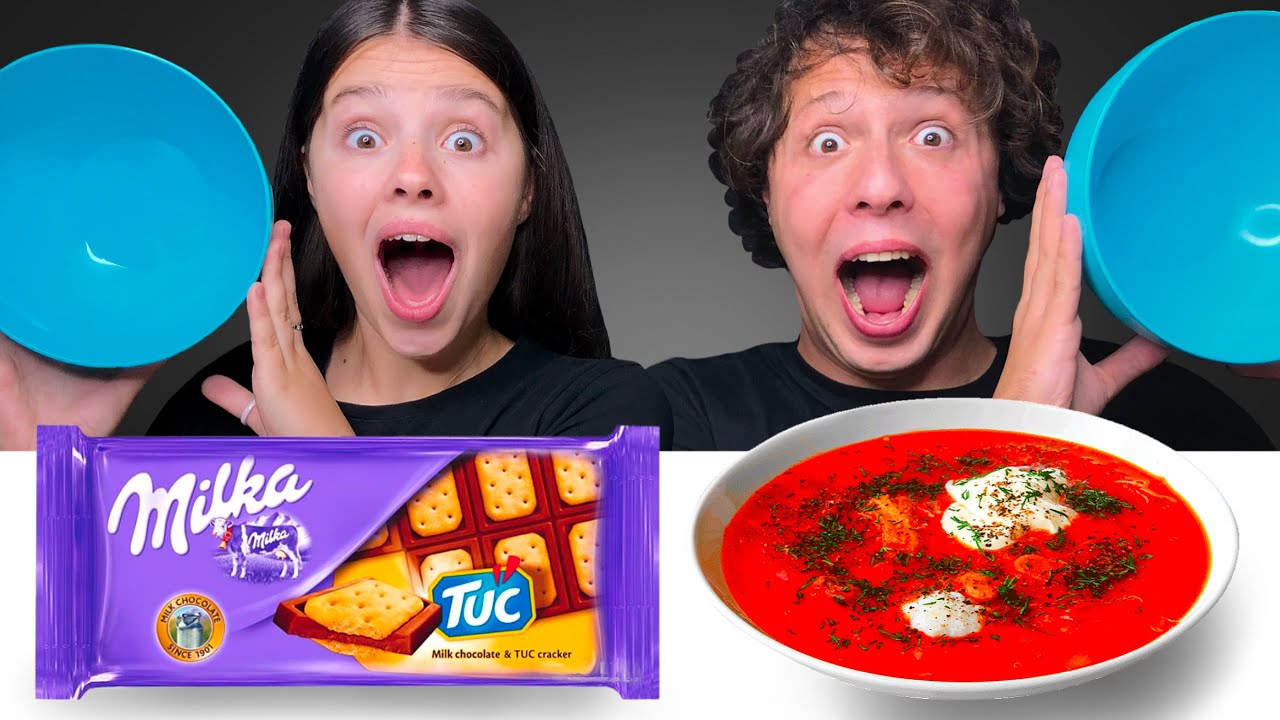 ASMR SOLID vs LIQUID FOOD CHALLENGE | EATING SOUNDS MUKBANG Tati ASMR