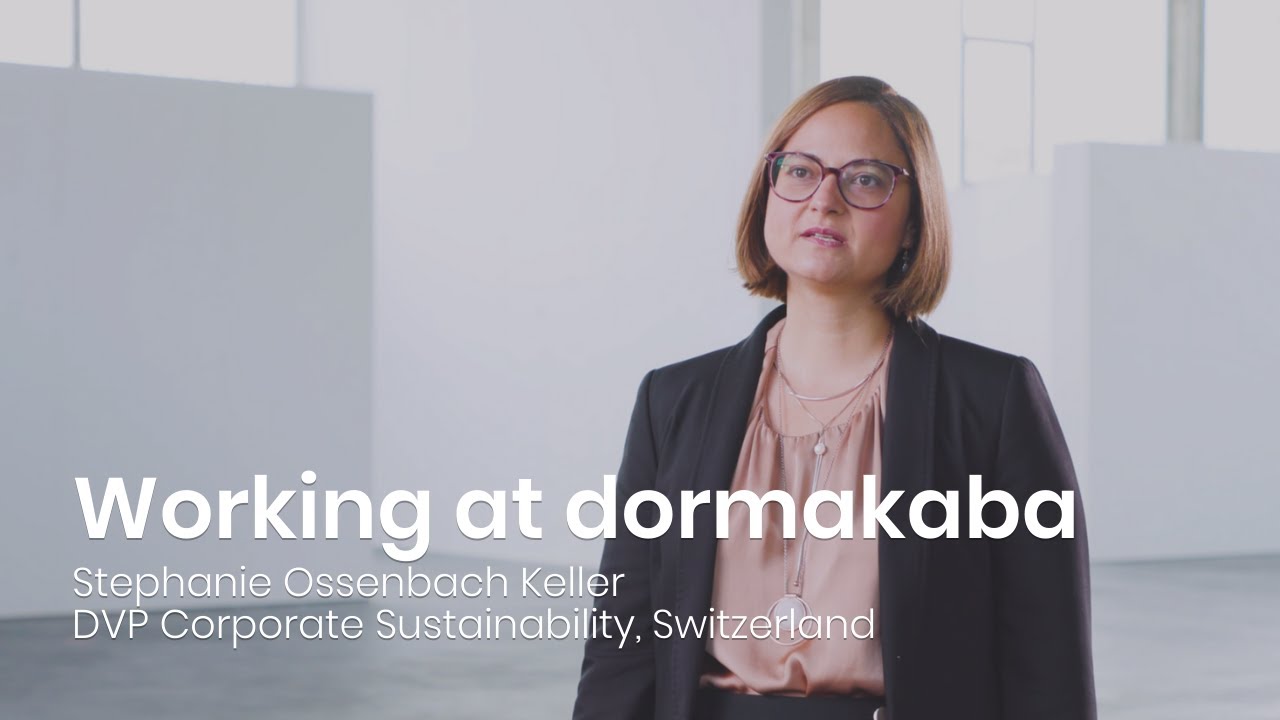 Working at dormakaba: Stephanie Ossenbach Keller, DVP Corporate Sustainability