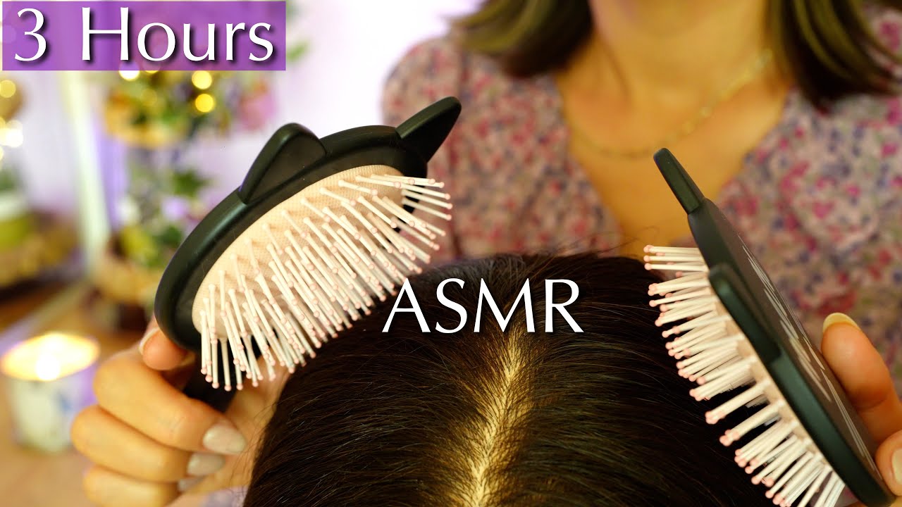 💜ASMR Hair Brushing💜 Calming Hair Brushing for a Tranquil Sleep 🌟 No Talking