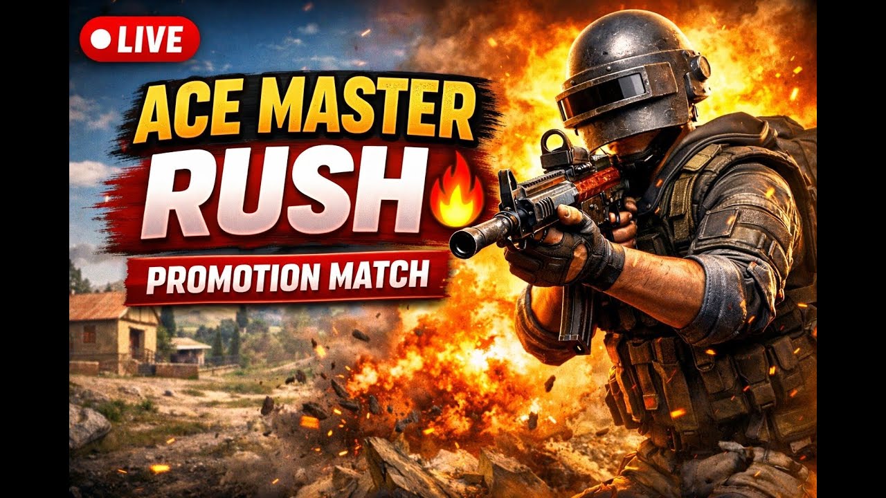 🔴BGMI LIVE | Road to Ace Master | Promotion Match | RUSH 🔥