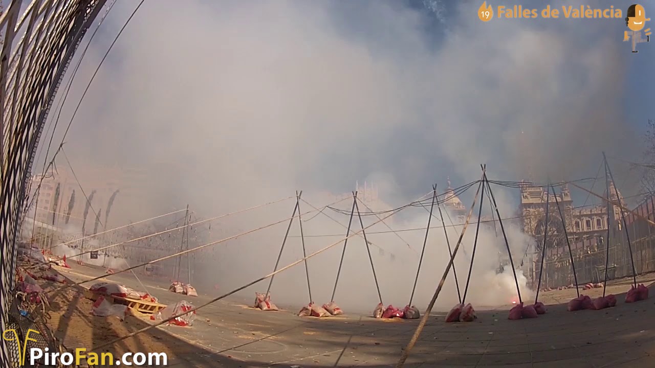 Pirotecnia Alpujarre&ntilde;a - Masclet&agrave; 3 de Marzo Fallas 2019 Valencia