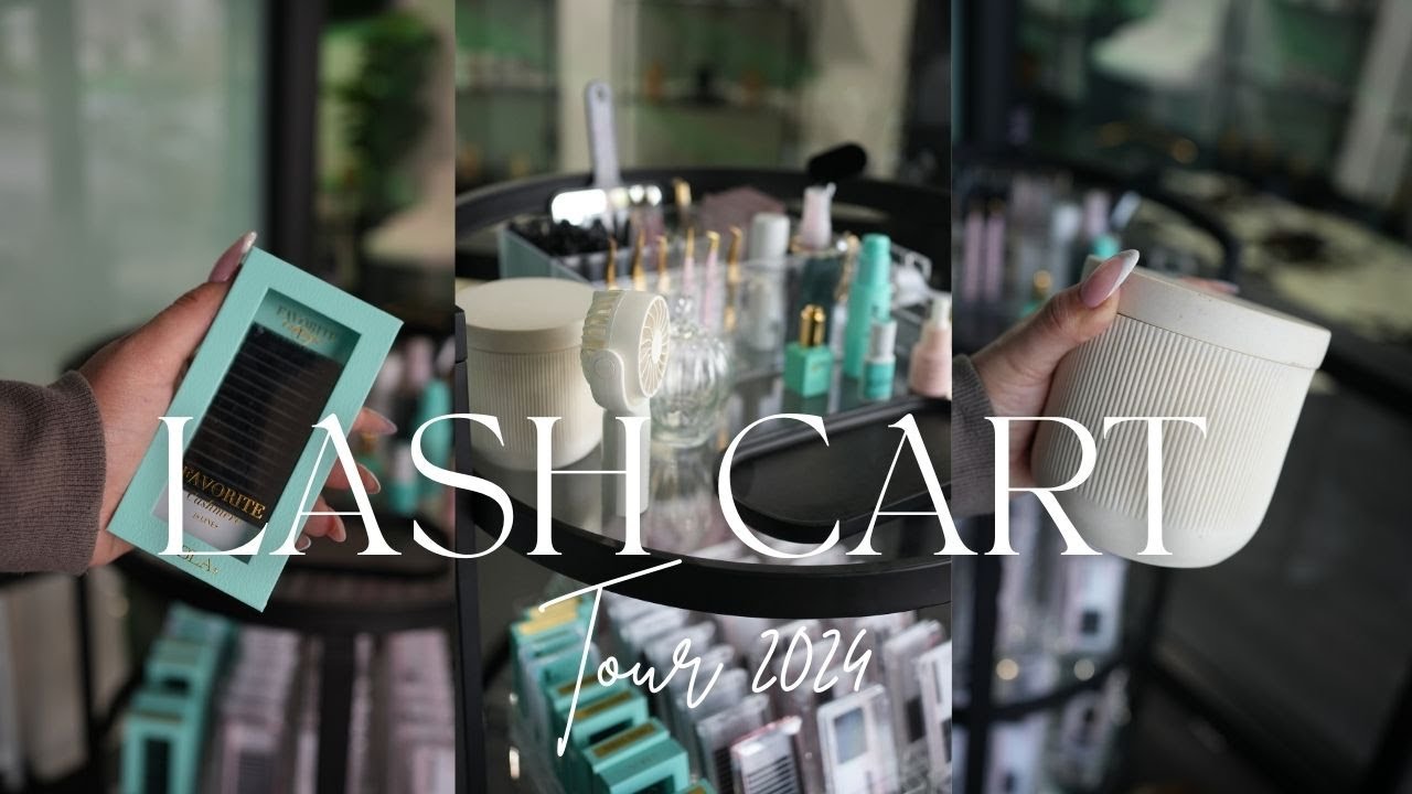 LASHCART TOUR 2024 | LASH CART SETUP | LASH ARTIST