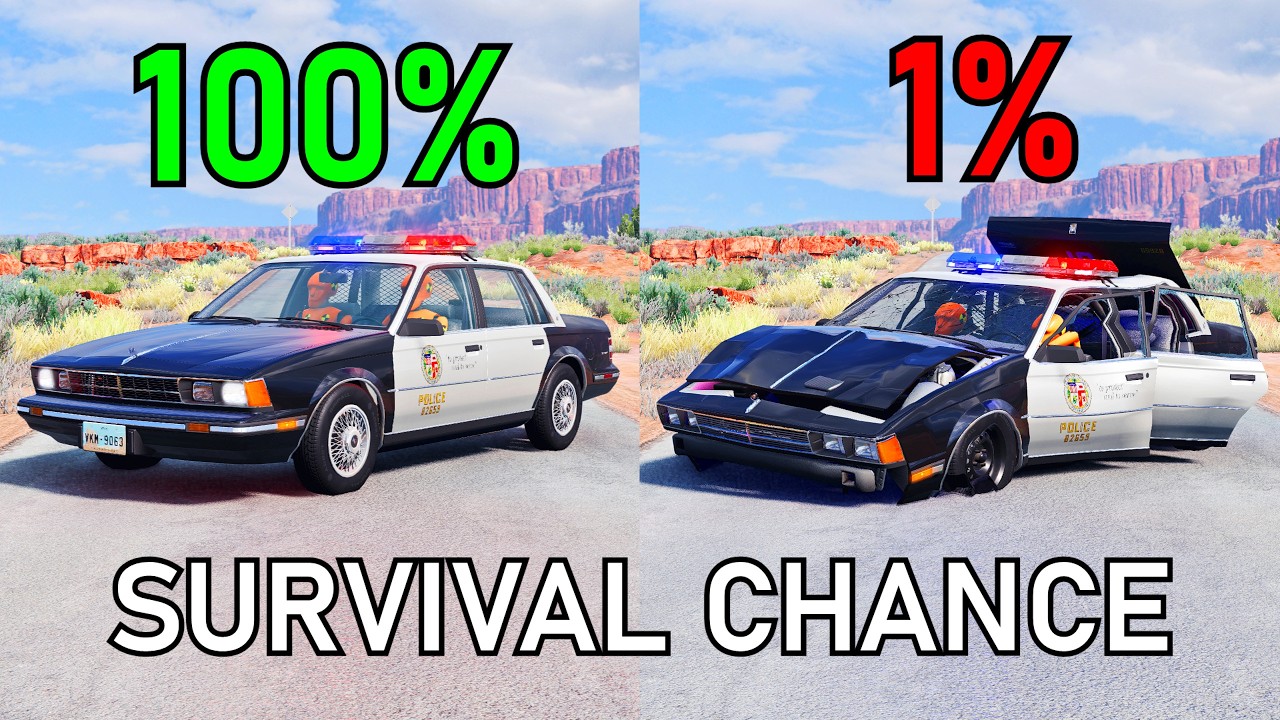Realistic Survival Chance Crashes #87 | BeamNG.drive