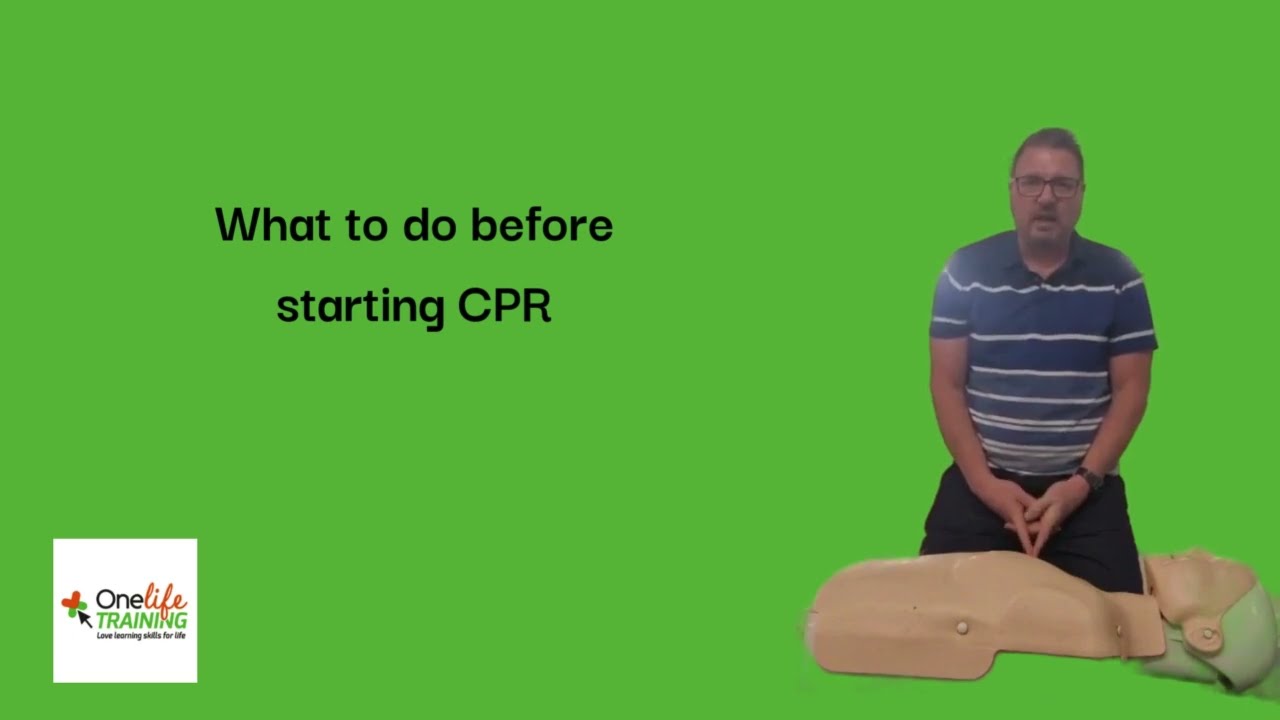 What to do before starting CPR
