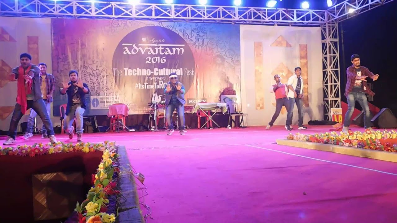 VIKASH RAI(SHAMBHU) @BIHARI TIGERS GROUP NIT AGARTALA BHOJPURI DANCE
